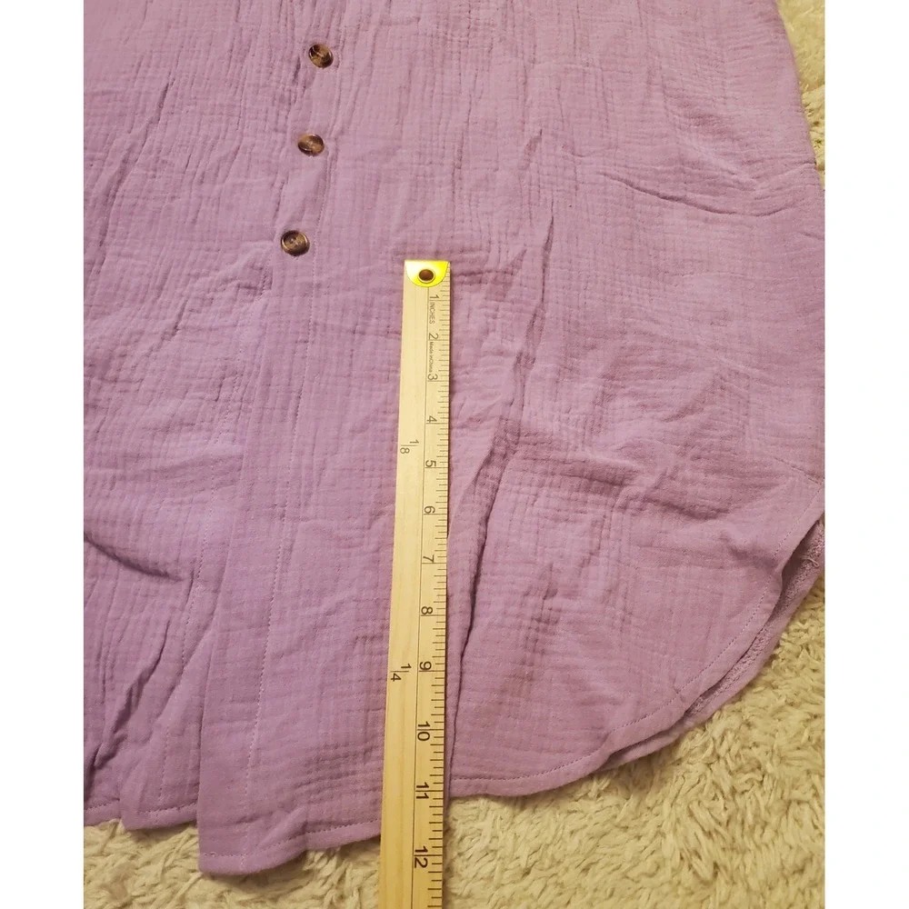 NWT Dokotoo Button Up Shirtdress Womens Size 2XL Lilac - Picture 6 of 9